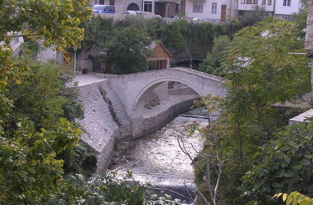 Piccolo ponte su un torrente